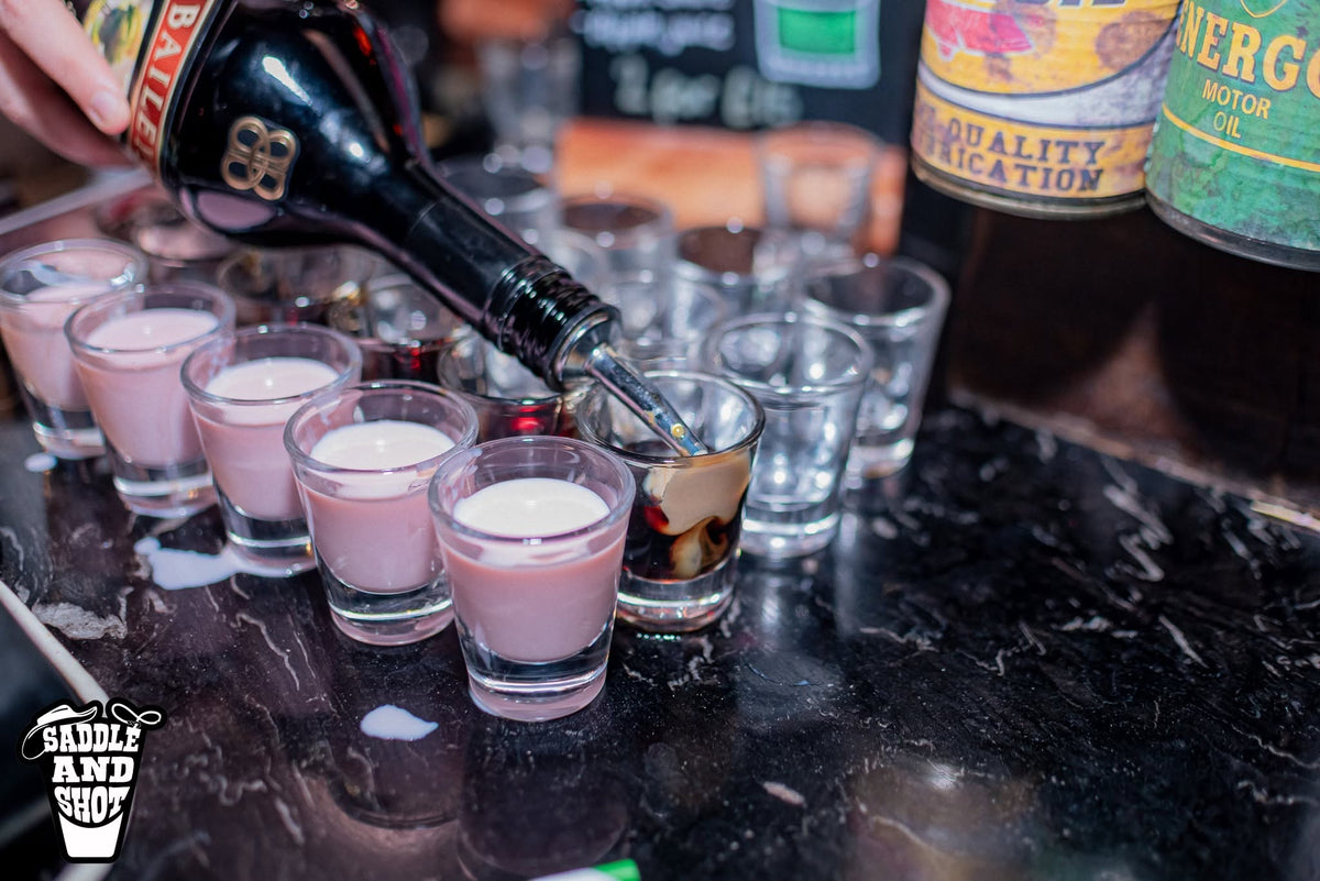 Saddle and Shot - Free round of shots with drinks purchased